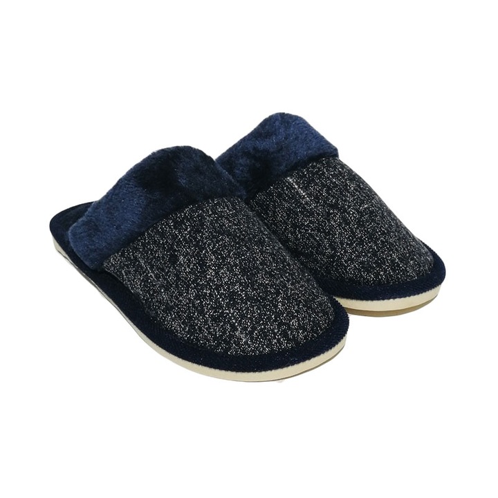 Papuci casa barbati Lanno, Bleumarin