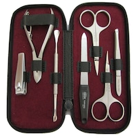 Trusa pentru manichiura Otto Herder (Solingen), 7 piese inox, finisaj mat
