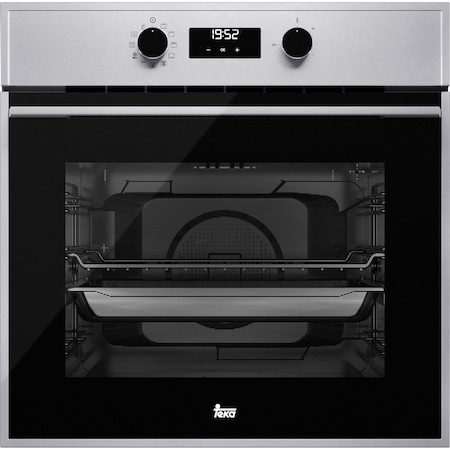 Cuptor incorporabil Teka HSB 635 P,Electric, Autocuratare pirolitica, 70 l, Touch Control cu display LED, Clasa A+, Inox/Negru