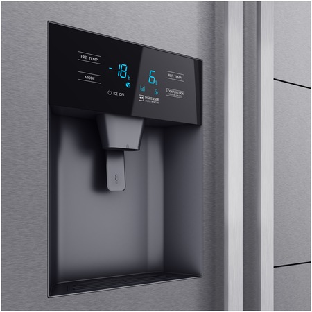 Side by Side Teka RLF 74925 SS, 490 l, Clasa A++, Full No Frost, Display, Dispenser apa/gheata, H 178.8 cm, Inox