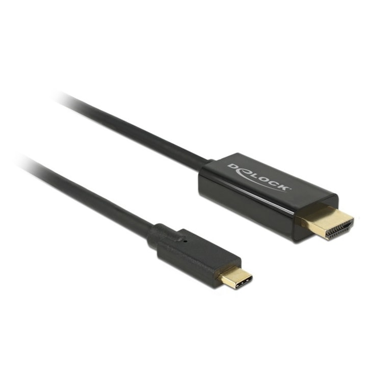 Кабел USB C - HDMI (DP Alt Mode) 4K 30 Hz 1m M-M, Delock 85258