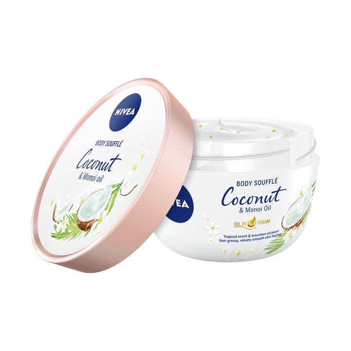 Nivea Kókusz & Monoi olaj Testápoló Soufflé, 200 ml