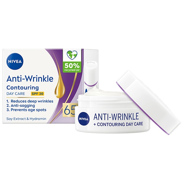 Crema de zi NIVEA anti-rid 65+, 50 ml