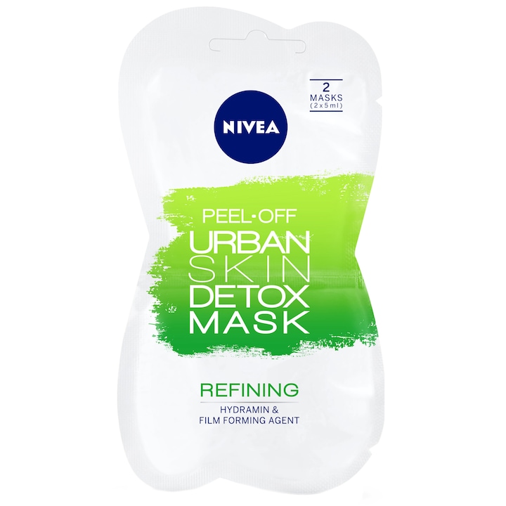Nivea Urban Skin Detox lehúzható maszk, 2 x 5ml