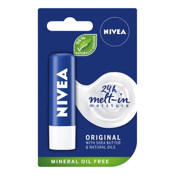 Balsam de buze Nivea Lip Care Original, 4.8 g