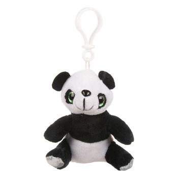 Breloc pentru chei, Zola, panda plus, ochi glitter, 10cm Breloc pentru chei, Zola, panda plus, ochi glitter, 10cm