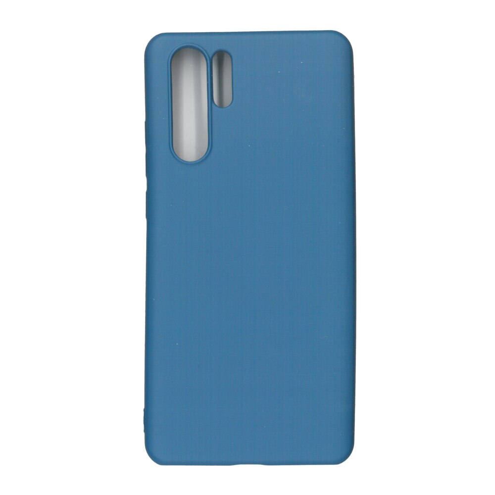 Husa Liquid din silicon mat pentru Huawei P30 Pro, albastru
