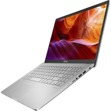 Laptop ASUS X509FA-EJ252 cu procesor Intel Core i3-8145U pana la 3.90 GHz, 15.6", Full HD, 4GB, 256GB SSD, Intel UHD Graphics 620, Endless OS, Transparent Silver