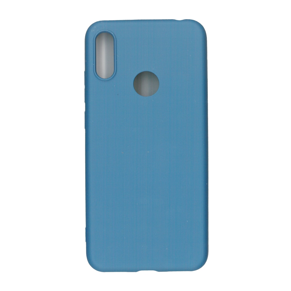 Husa Liquid din silicon mat pentru Huawei Y6 2019, albastru