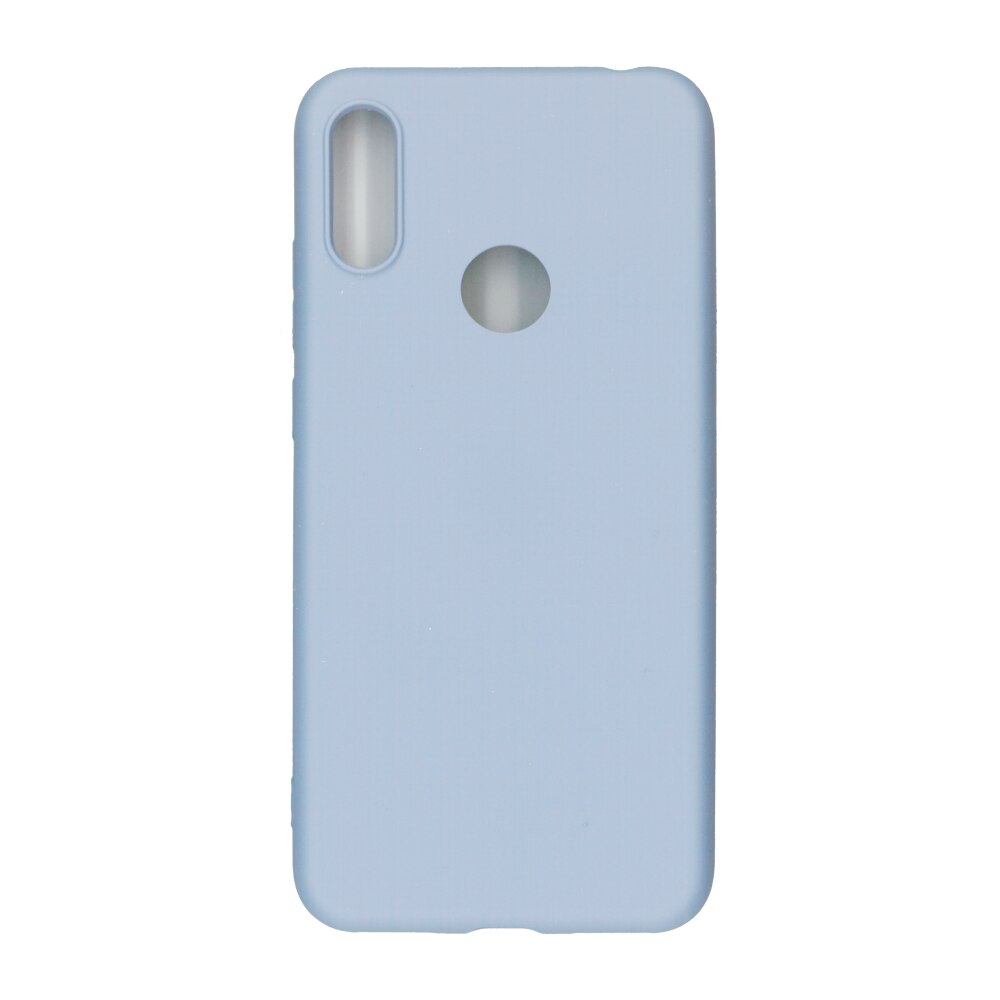 Husa Liquid din silicon mat pentru Huawei Y6 2019, bleu