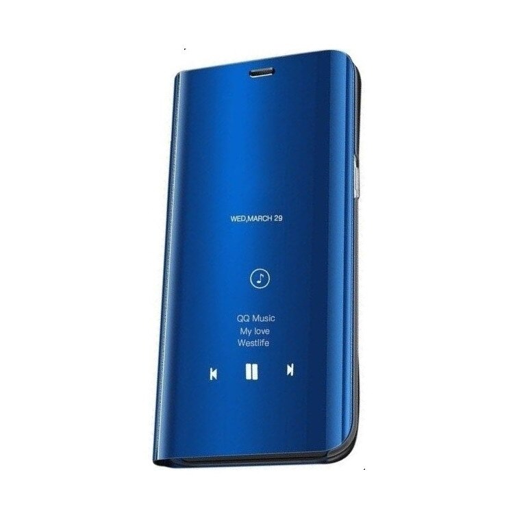 Husa Samsung Galaxy A70, Clear View Flip / Book, Albastru