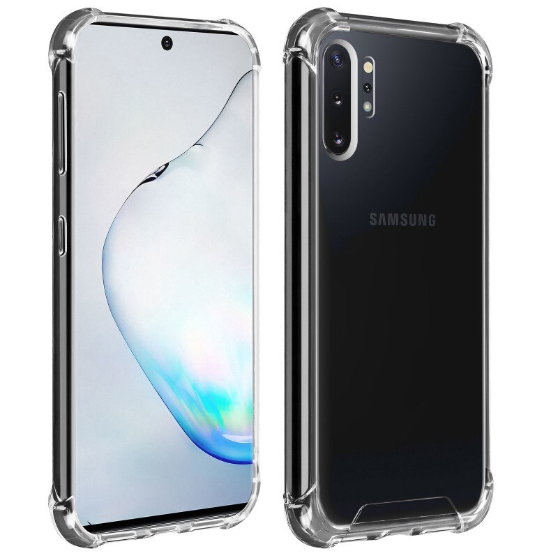 Husa de protectie antisoc pentru Samsung Galaxy Note 10 Plus, AKASHI REINFORCED, Transparent