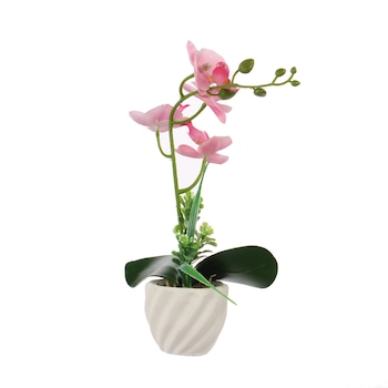 Orhidee artificiala iMKⓇ, H 30 cm, Rezistenta la umiditate, Roz, Aspect natural, AN Orhidee artificiala iMKⓇ, H 30 cm, Rezistenta la umiditate, Roz, Aspect natural, AN