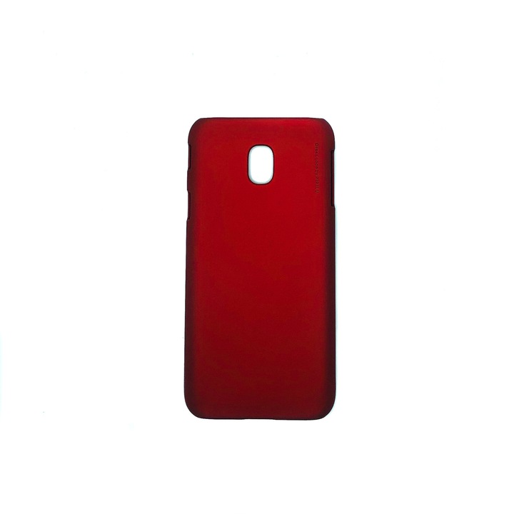X-level fémes polikarbonát tok Samsung Galaxy J3 2017 telefonhoz - zafír piros
