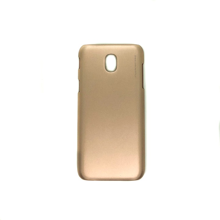 X-level fémes polikarbonát tok Samsung Galaxy J3 2017 telefonhoz - rózsaszín arany