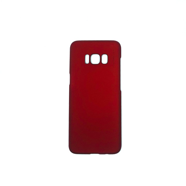 Метален поликарбонатен калъф X-Level за Samsung Galaxy S8 - сапфирено червен