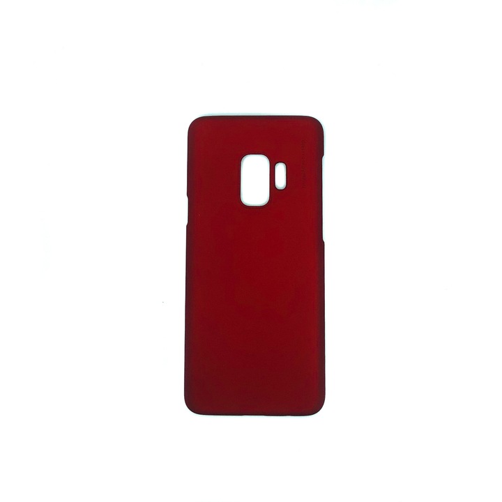 Метален поликарбонатен калъф X-Level за Samsung Galaxy S9 - сапфирено червен