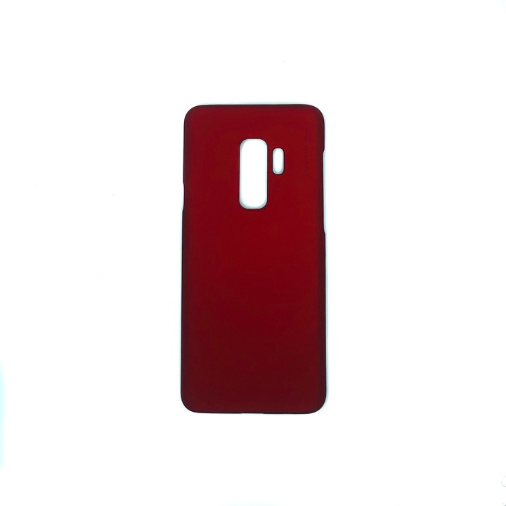 Метален поликарбонатен калъф X-Level за Samsung Galaxy S9 Plus - сапфирено червен