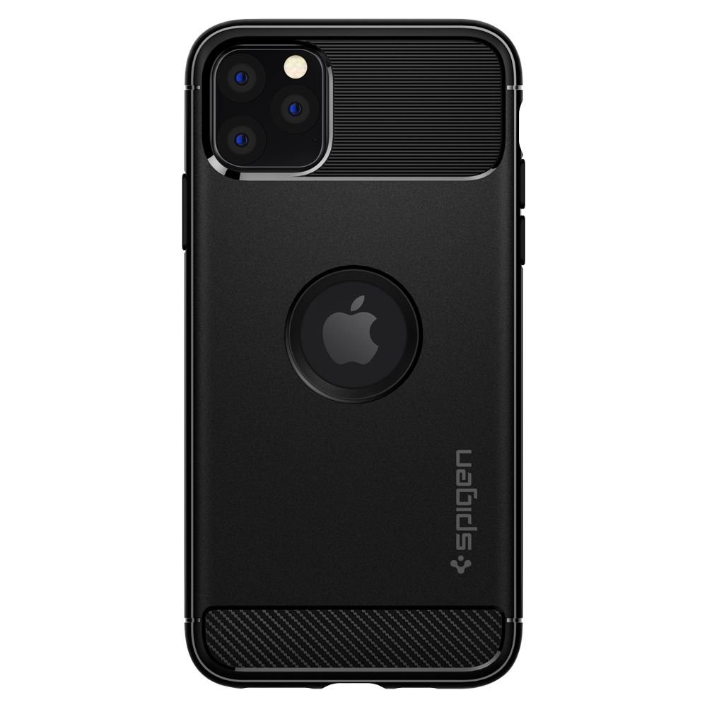 Husa iPhone 11 Pro Max SPIGEN Rugged Armor Matte Black