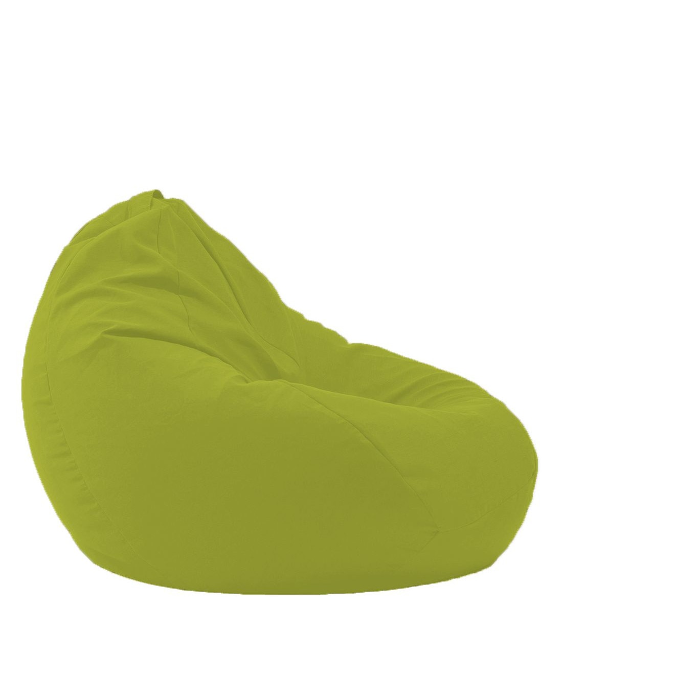 Fotoliu Pufrelax tip Sac Nirvana Grande Gama Premium Textil, Guacamole, husa detasabila, umplut cu perle polistiren