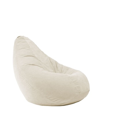 Fotoliu Pufrelax tip Sac Nirvana Light Gama Premium Textil, Rainy Day, husa detasabila, umplut cu perle polistiren