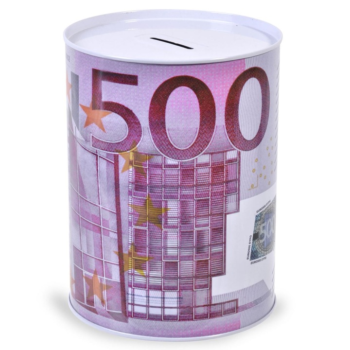 Касичка Lioness 500 Euro, Метална, 12 х 16 см