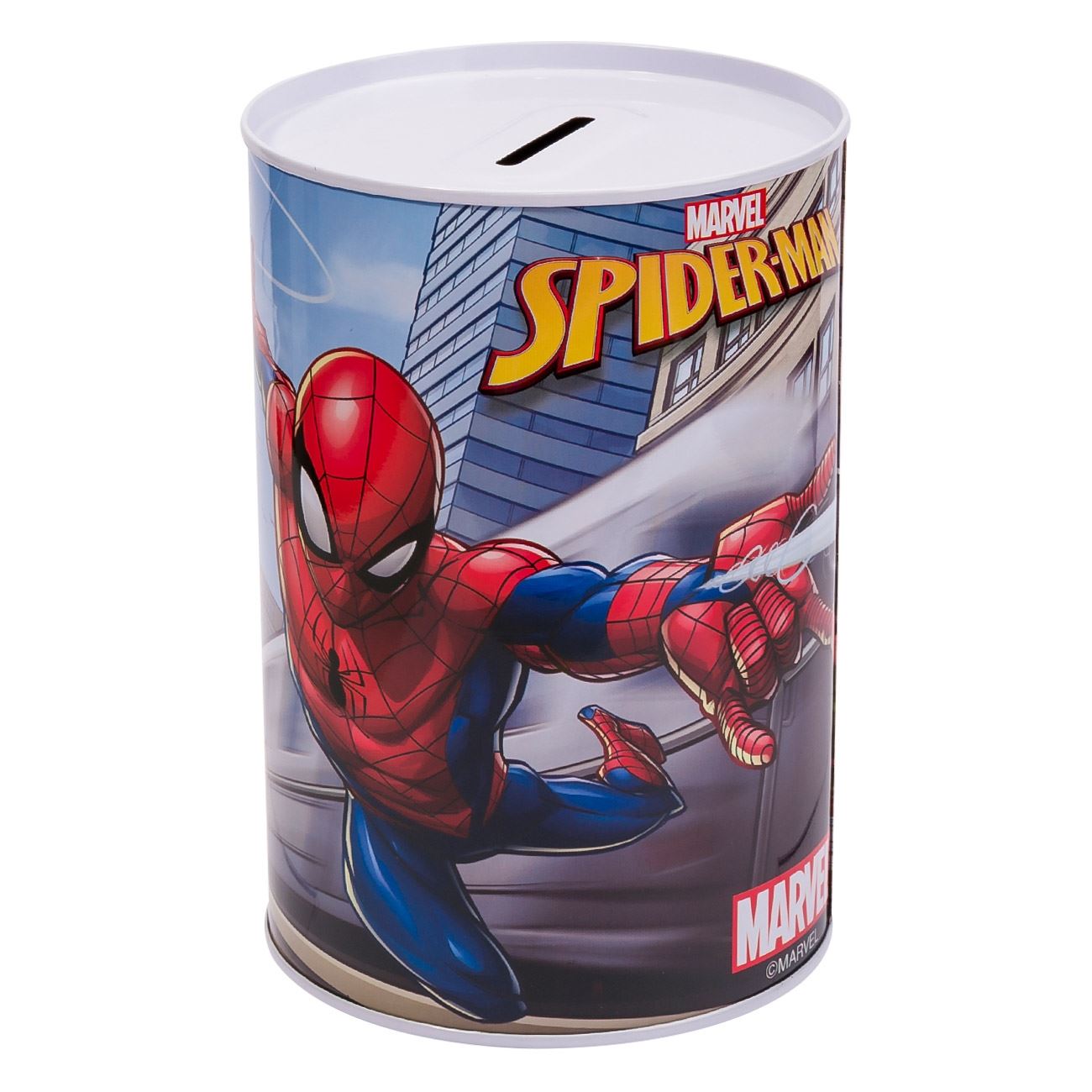 Pusculita metalica decorativa Spiderman, 10 x 15 cm