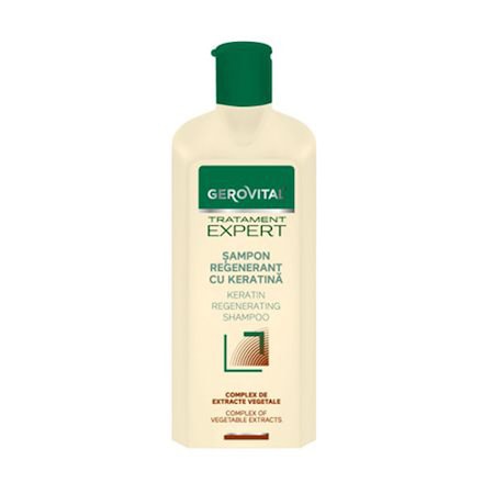 Sampon Gerovital Tratament Expert regenerant cu keratina, 250 ml