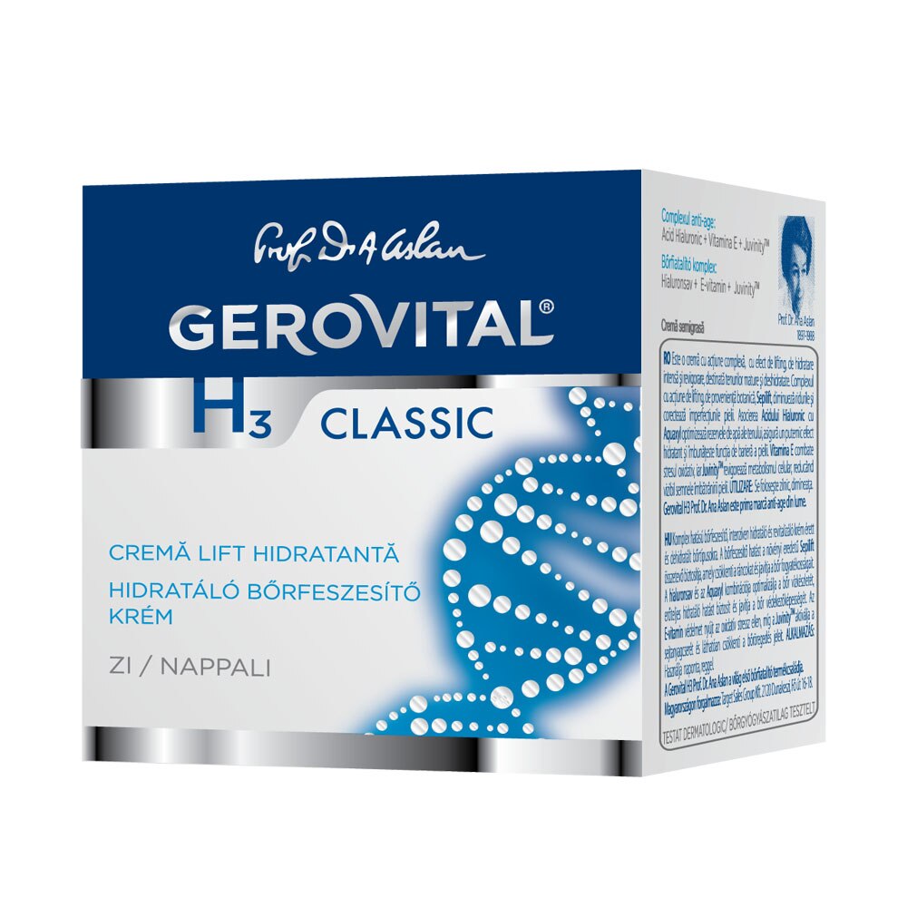 Crema Gerovital H3 Classic lift hidratanta de zi, 50 ml