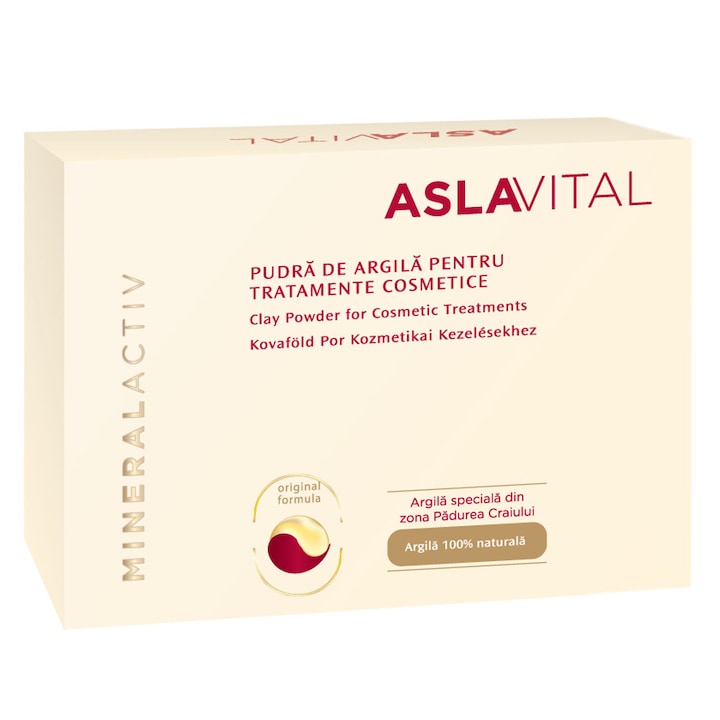 Aslavital kovaföld por kozmetikai kezelés, 10 tasak x 20 g