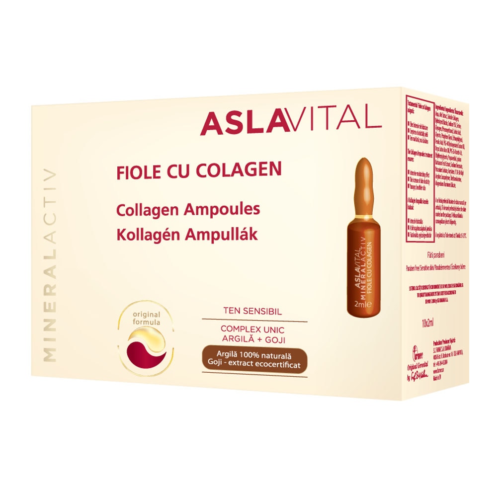 Aslavital Mineralactiv fiole cu colagen 10 x 2 ml | Lei/buc | easycm.ro