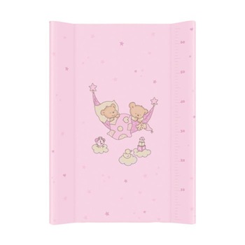 Blat de infasat cu intaritura Ursuletii somnorosi Roz 80x50 cm Blat de infasat cu intaritura Ursuletii somnorosi Roz 80x50 cm