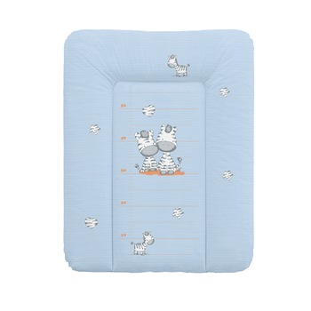 Saltea de infasat moale fara intaritura si capat inchis Zebra Albastra 70x50 cm Saltea de infasat moale fara intaritura si capat inchis Zebra Albastra 70x50 cm