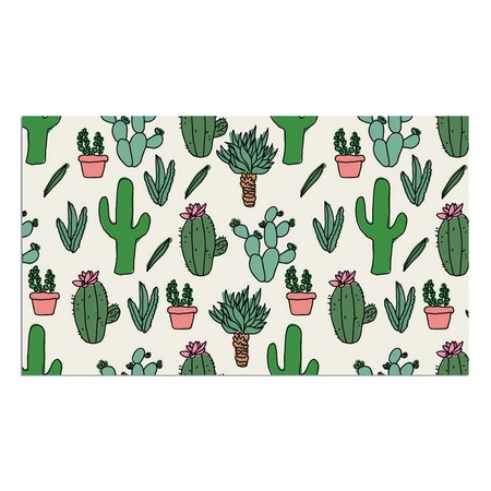 Covor Baie Impermeabil Pvc Specii De Cactus Art Factory 100 X 150 Cm Emag Ro