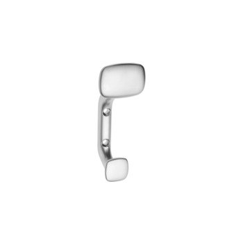 Cuier model TOLEDO-C0, 2 carlige, finisaj aluminiu Cuier model TOLEDO-C0, 2 carlige, finisaj aluminiu