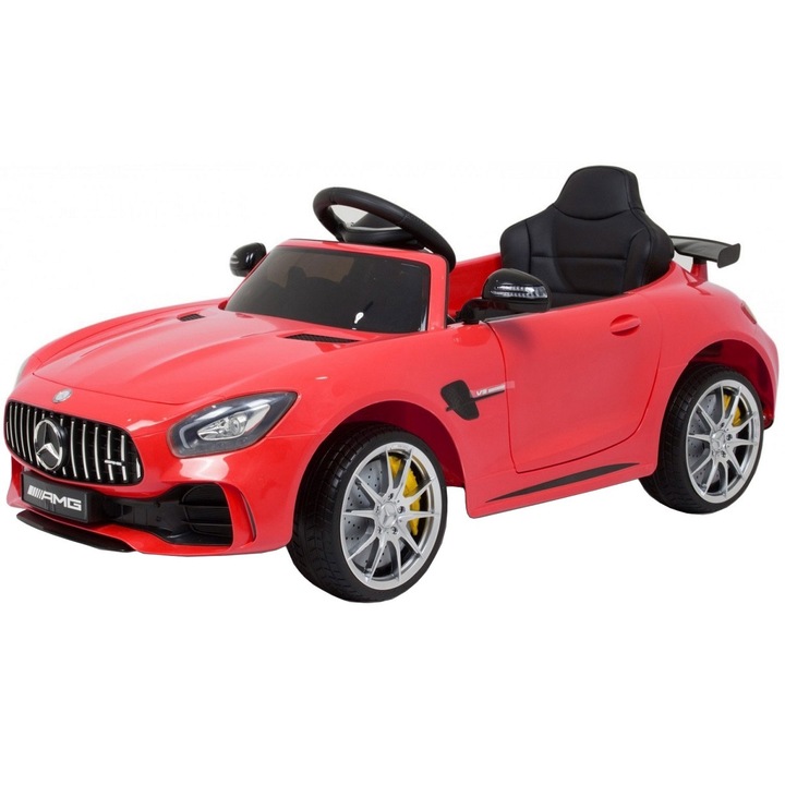 Masinuta electrica Premier Mercedes GT-R, 12V, roti cauciuc EVA, scaun piele ecologica, rosu
