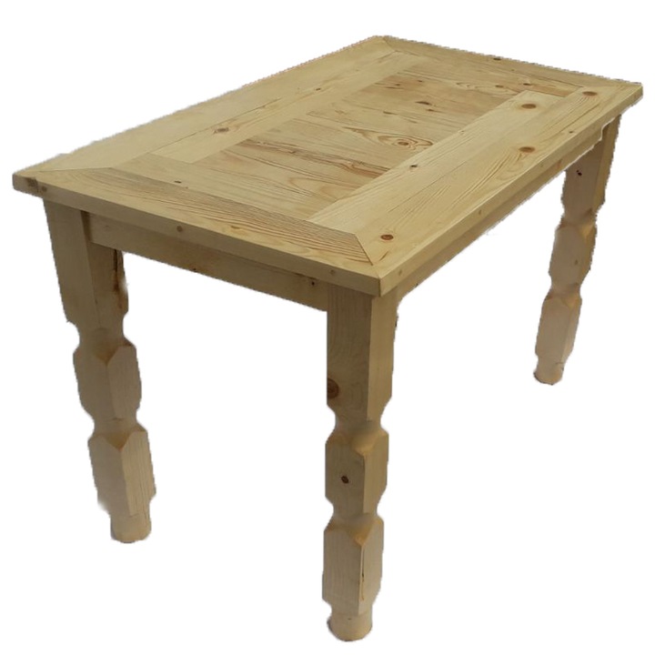 Маса WoodHouse от иглолистна дървесина, натурален цвят, 120Х70Х80 см.