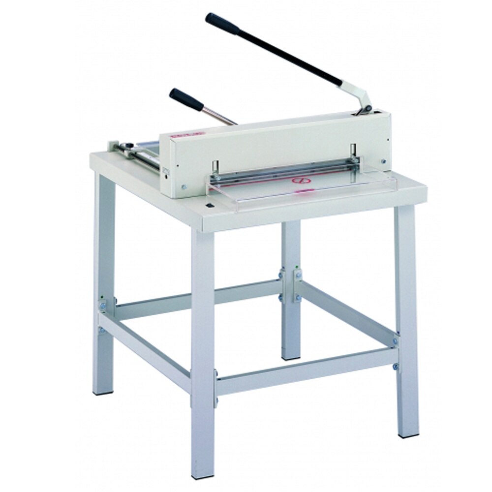 Ghilotina profesionala manuala KW-TRIO 3947 cu stand de lucru inclus