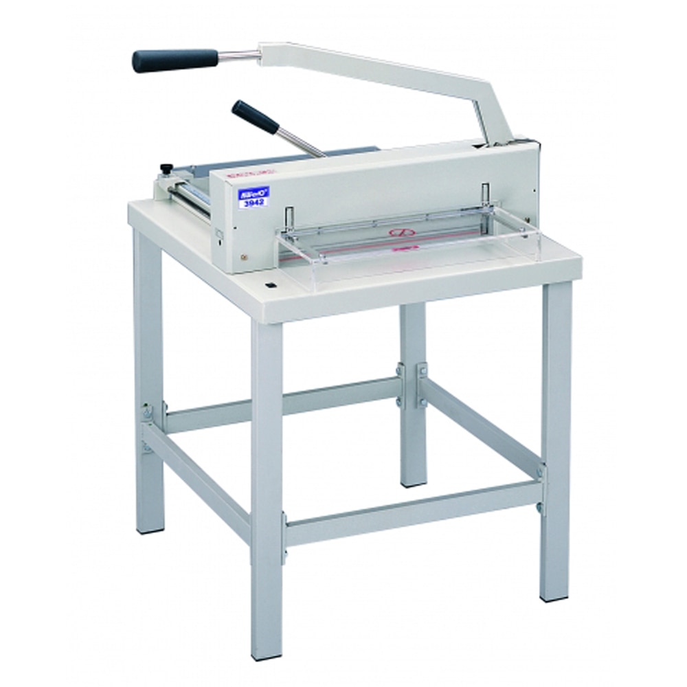 Ghilotina profesionala manuala KW-TRIO 3942 cu stand de lucru inclus