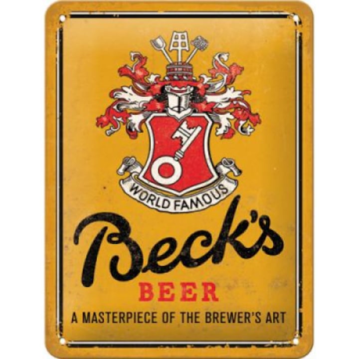 Becks Beer fémtábla