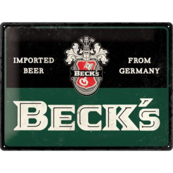 BECKs Imported Beer from Germany - fémtábla