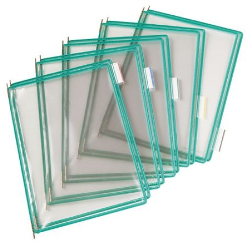 Folii Tarifold suport metalic mural A4 10 folii/set, verde