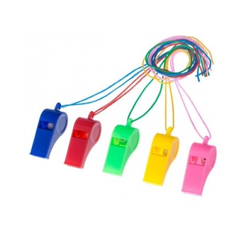Set 24 Fluiere, fluier din plastic 4 cm, multicolor Set 24 Fluiere, fluier din plastic 4 cm, multicolor