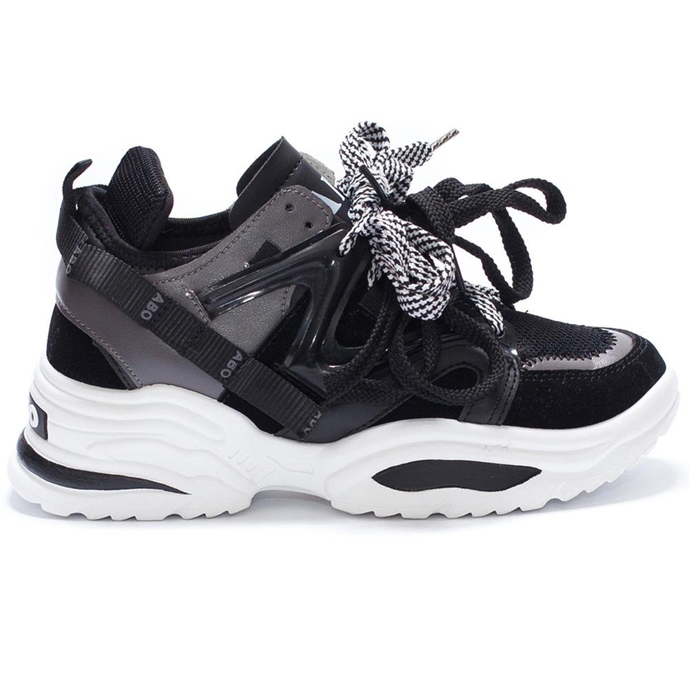 Pantofi sport dama Foxy, Negru, Negru