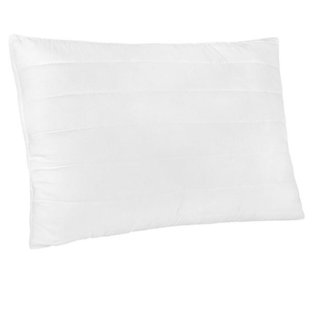 Perna matlasata pentru somn, husa cu fermoar, 70 x 50 cm, alba