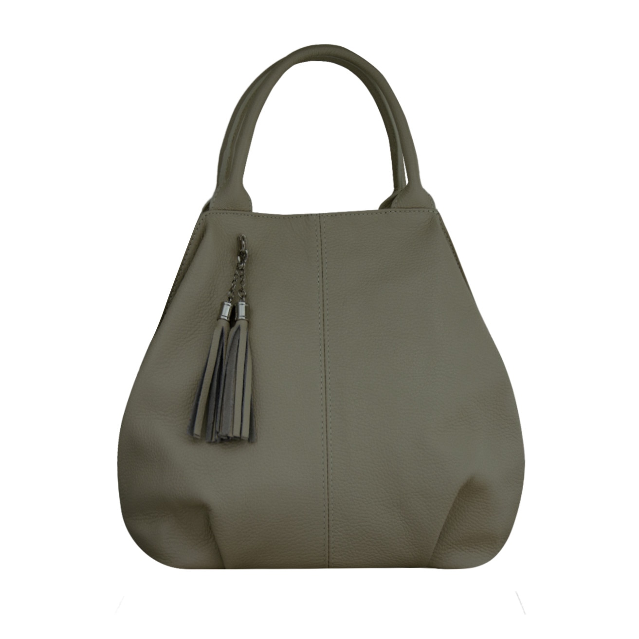 Geanta de dama din piele naturala Eva bags, Berna taupe
