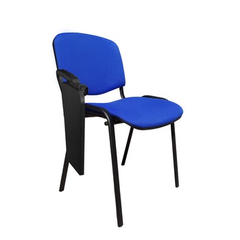 Scaun vizitator MF ISO BLACK cu masuta, albastru stofa cagliari Scaun vizitator MF ISO BLACK cu masuta, albastru stofa cagliari