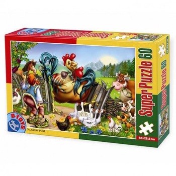 Super puzzle D-Toys basme 60 piese Super puzzle D-Toys basme 60 piese