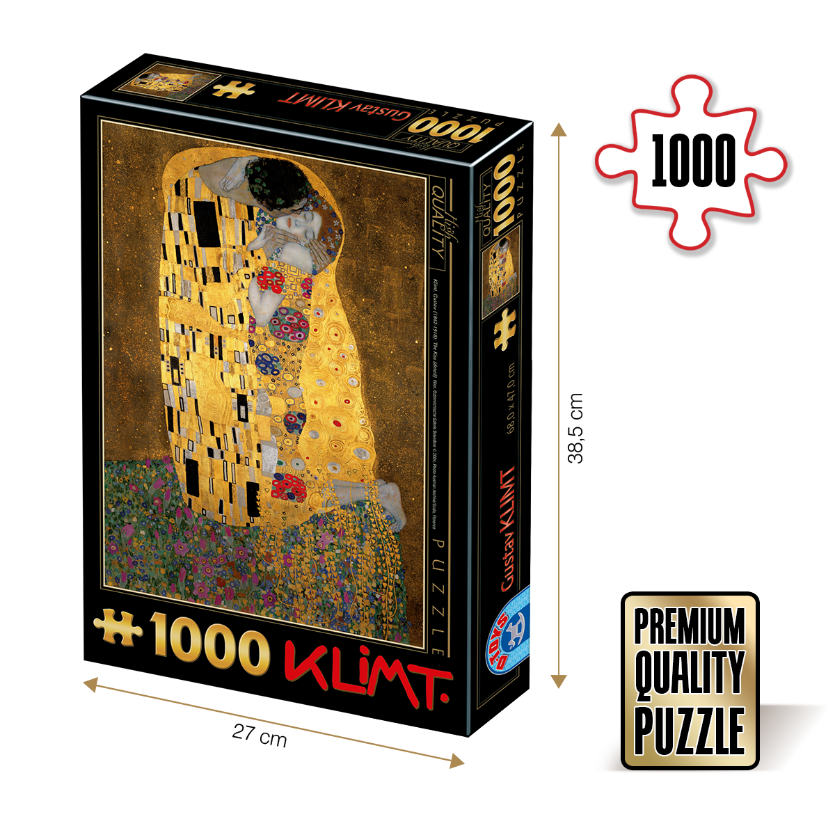 D-Toys Puzzle Gustav Klimt - La Fanciulla 1000 pezzi