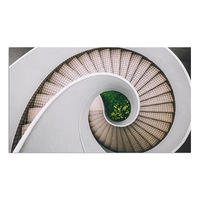 Covor Baie Impermeabil PVC Scara spirala Art Factory, 50 x 70 cm